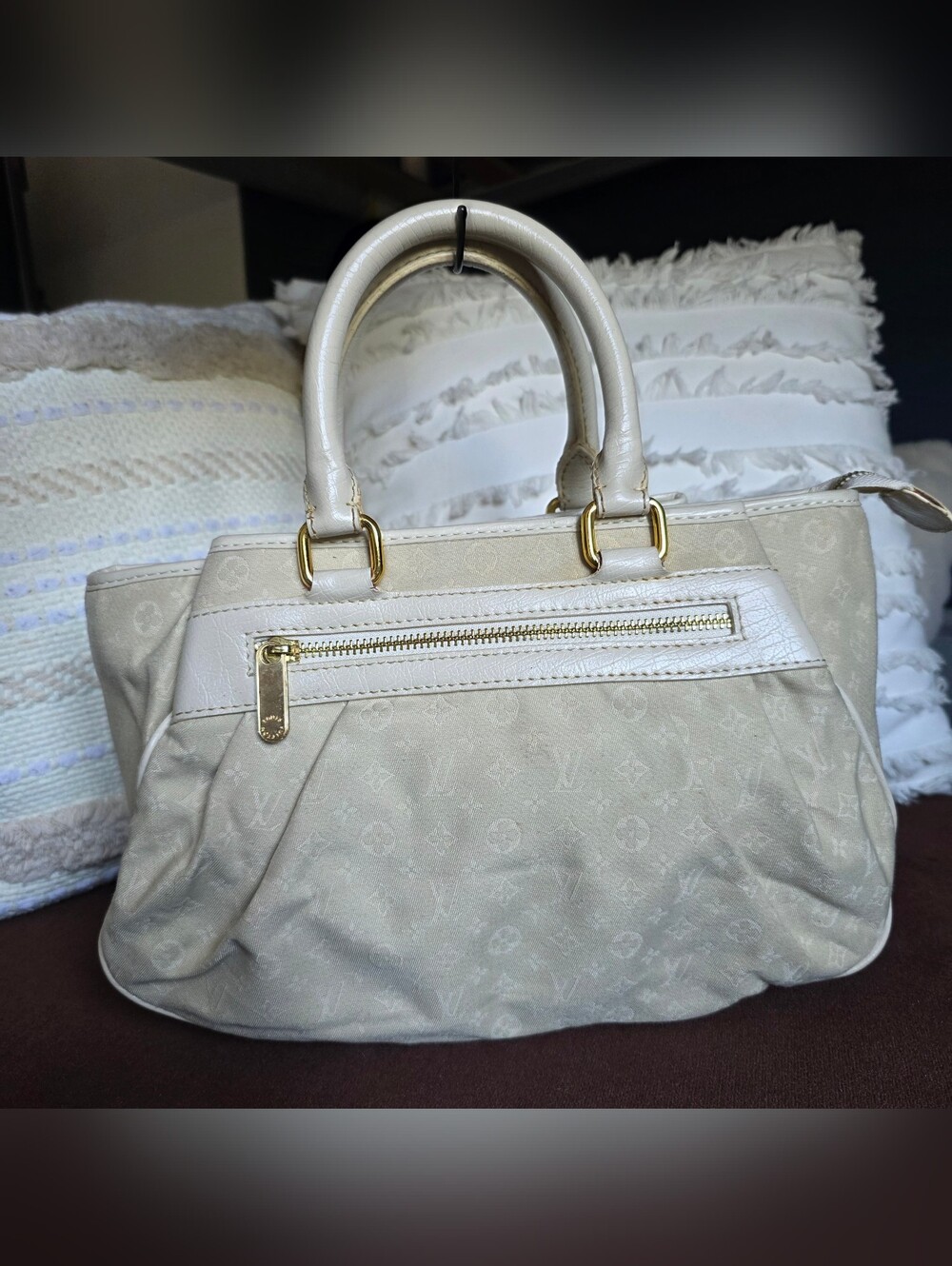 LV Mini Lin Monogram Satchel Handbag